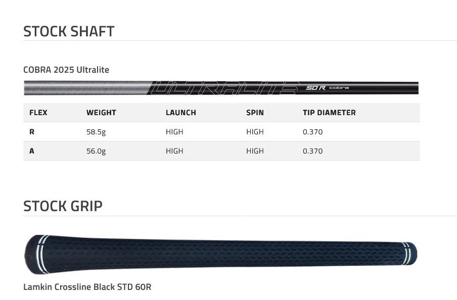 Cobra BAFFLER Black Silver Herren Hybrid