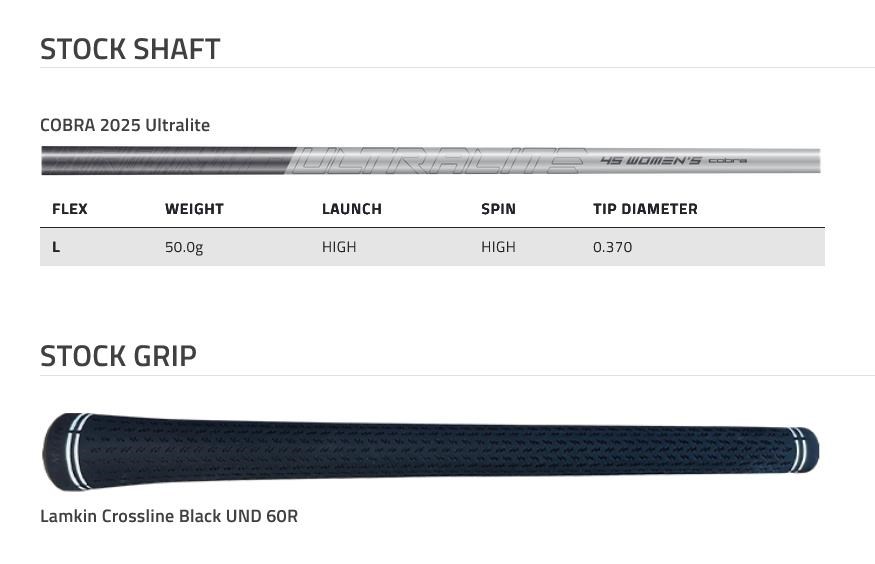 Cobra BAFFLER Black Blue Damen Hybrid