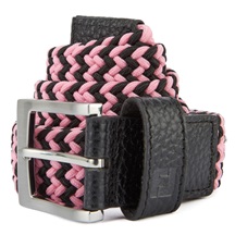 FootJoy Braided Unisex Gürtel, schwarz/rosa