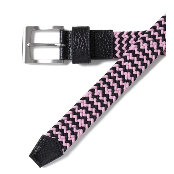 FootJoy Braided Unisex Gürtel, schwarz/rosa