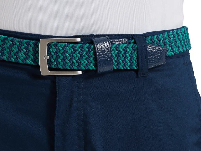 FootJoy Braided Unisex Gürtel, navy/field green