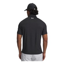 Under Armour Playoff 3.0 Printed Herren Poloshirt, schwarz/weiss