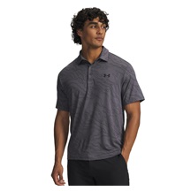 Under Armour Playoff 3.0 Printed Herren Poloshirt, castlerock/black