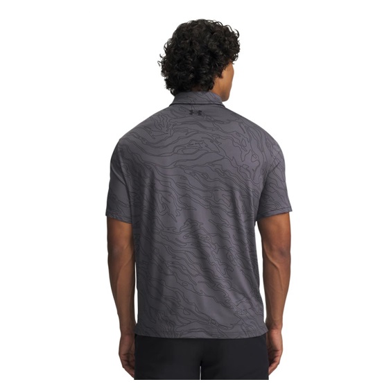 Under Armour Playoff 3.0 Printed Herren Poloshirt, castlerock/black