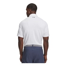 Under Armour Playoff 3.0 Printed Herren Poloshirt, white/distant grey