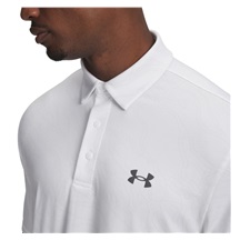 Under Armour Playoff 3.0 Printed Herren Poloshirt, white/distant grey