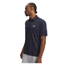 Under Armour Playoff 3.0 Printed Herren Poloshirt, midnight navy/white