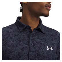 Under Armour Playoff 3.0 Printed Herren Poloshirt, midnight navy/white