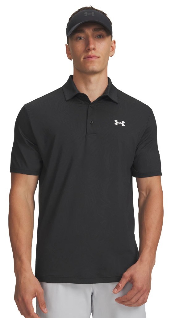 Under Armour Playoff Jacquard Herren Poloshirt, black/anthracite
