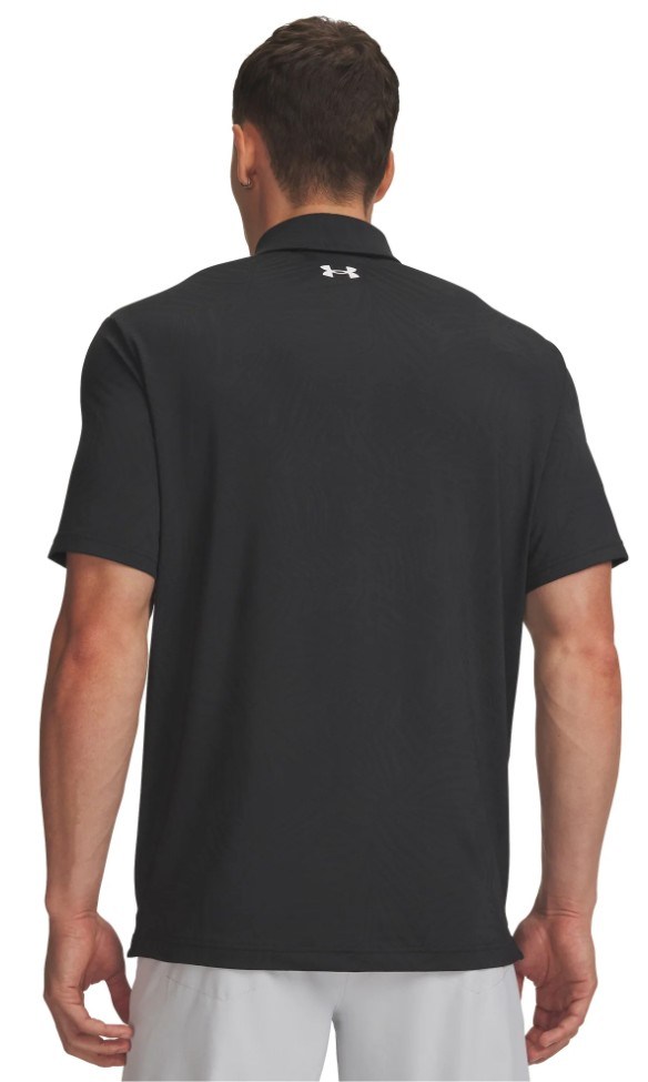 Under Armour Playoff Jacquard Herren Poloshirt, black/anthracite