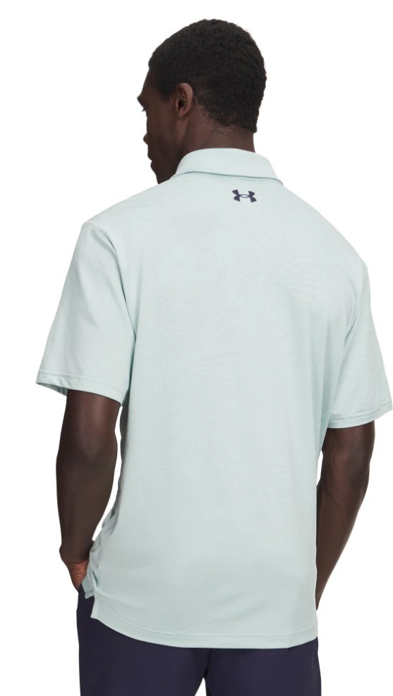 Under Armour Playoff Jacquard Herren Poloshirt, enamel blue/illusion green