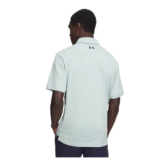 Under Armour Playoff Jacquard Herren Poloshirt, enamel blue/illusion green