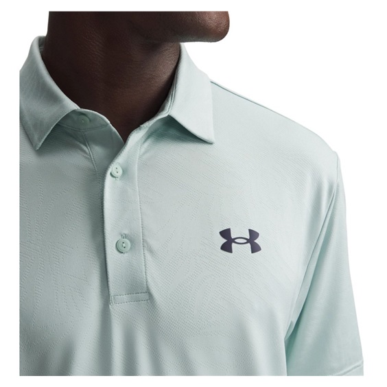 Under Armour Playoff Jacquard Herren Poloshirt, enamel blue/illusion green