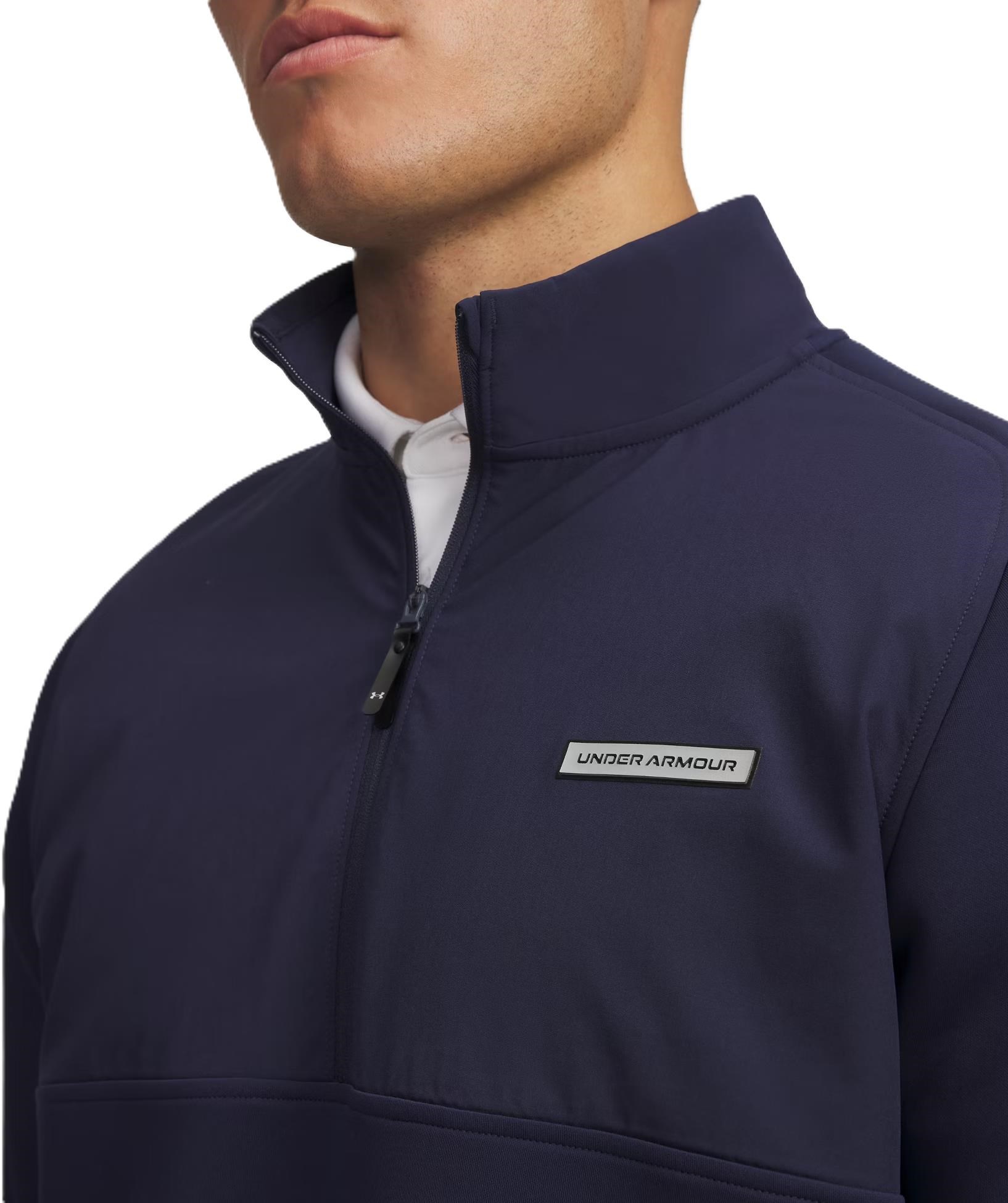 Under Armour Drive Pro Hybrid Half Zip Herren Sweatshirt, dunkelblau