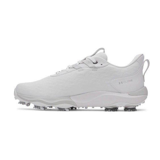 Under Armour Drive Pro Clone Herren Golfschuhe, white/metallic gunmetal