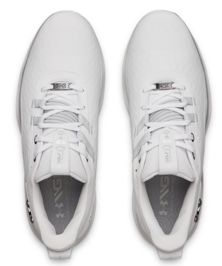 Under Armour Drive Pro Clone Herren Golfschuhe, white/metallic gunmetal