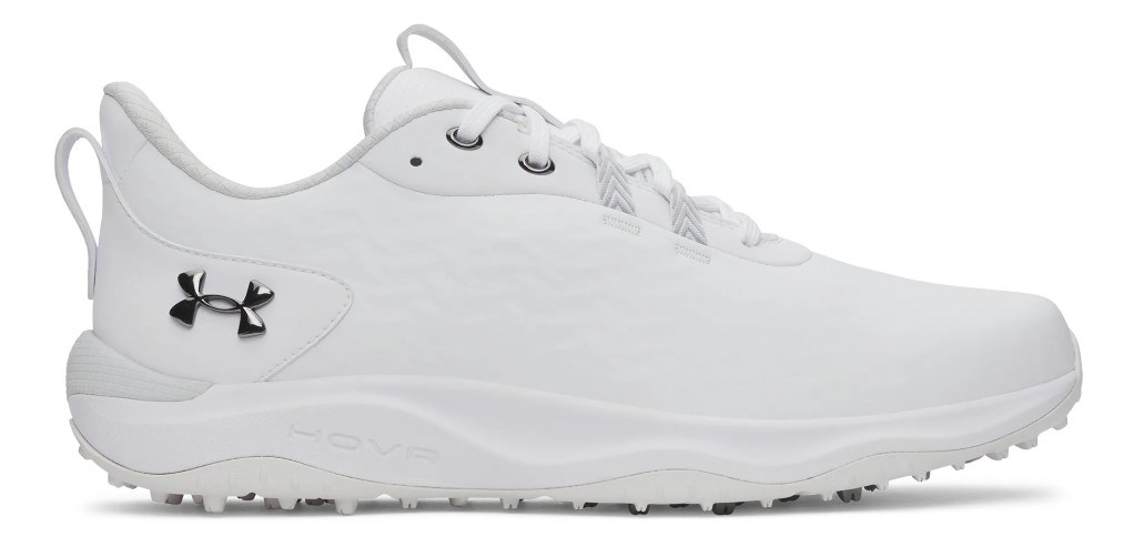 Under Armour Drive Pro Clone Spikeless Herren Golfschuhe, white/mettalic gunmetal