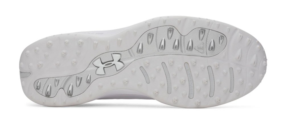 Under Armour Drive Pro Clone Spikeless Herren Golfschuhe, white/mettalic gunmetal