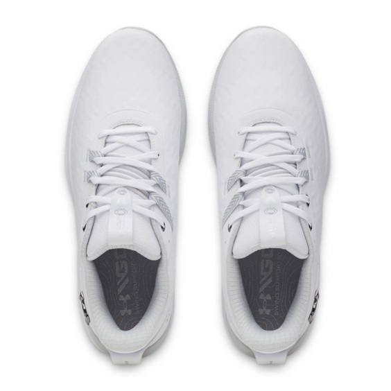 Under Armour Drive Pro Clone Spikeless Herren Golfschuhe, white/mettalic gunmetal