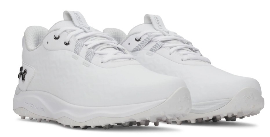 Under Armour Drive Pro Clone Spikeless Herren Golfschuhe, white/mettalic gunmetal