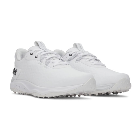 Under Armour Drive Pro Clone Spikeless Herren Golfschuhe, white/mettalic gunmetal