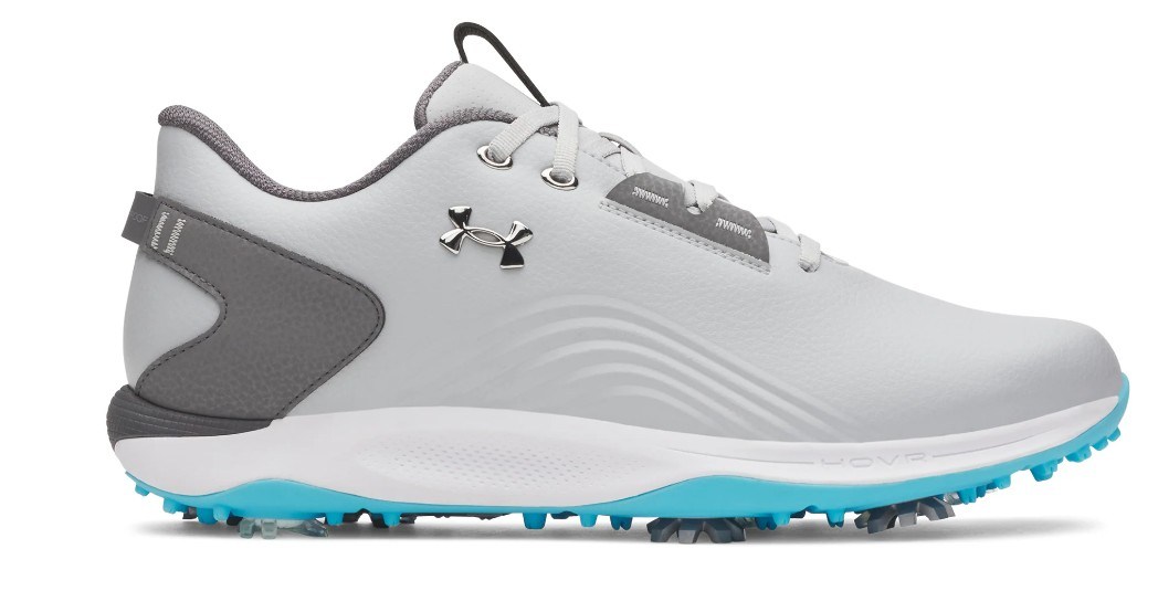 Under Armour Drive Fade 2 Herren Golfschuhe, mod gray/steel/metallic silver