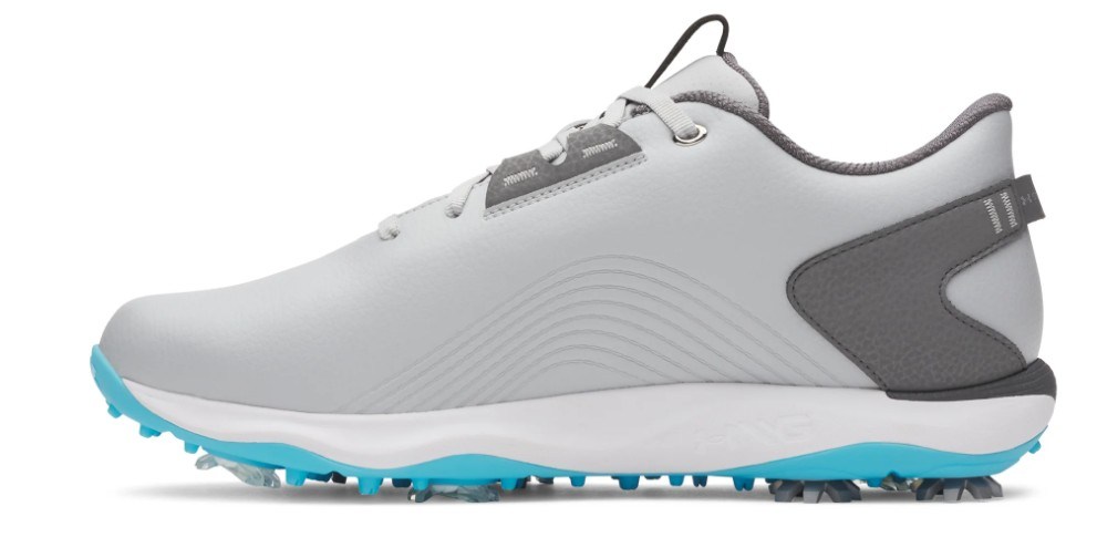 Under Armour Drive Fade 2 Herren Golfschuhe, mod gray/steel/metallic silver