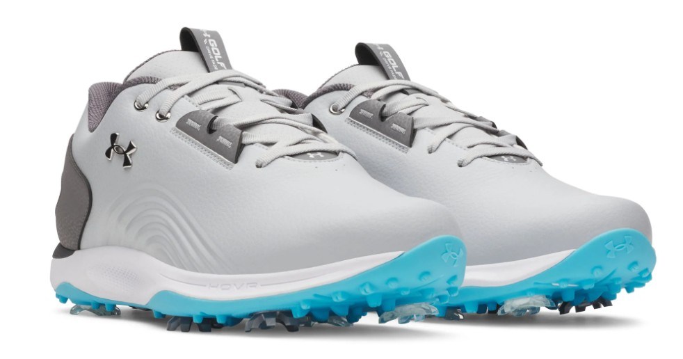 Under Armour Drive Fade 2 Herren Golfschuhe, mod gray/steel/metallic silver
