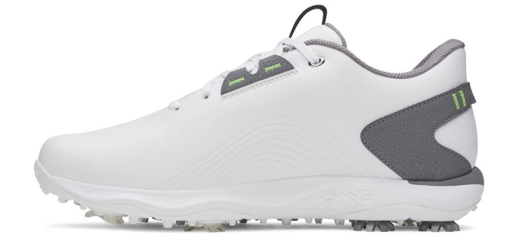 Under Armour Drive Fade 2 Herren Golfschuhe, white/titan gray/metallic silver