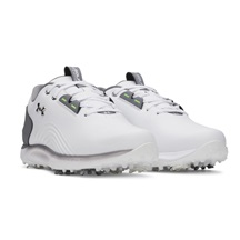 Under Armour Drive Fade 2 Herren Golfschuhe, white/titan gray/metallic silver