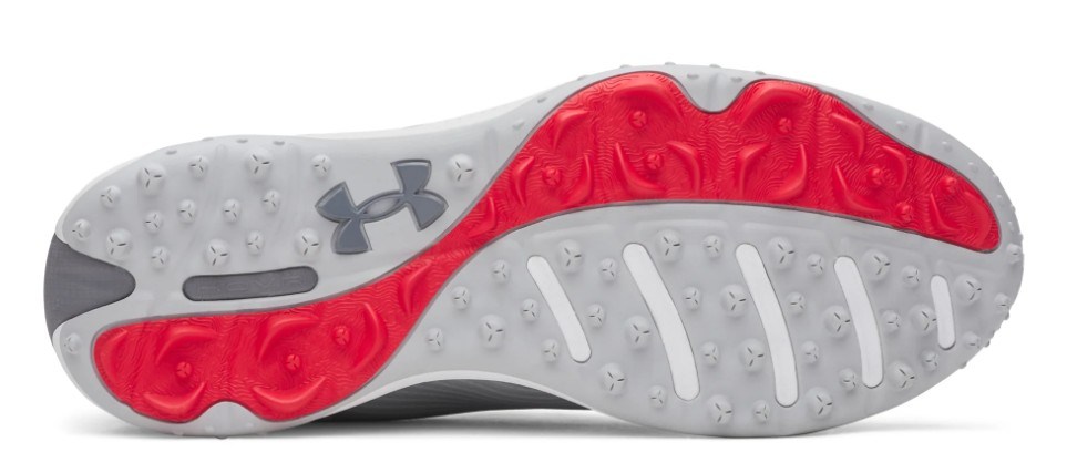 Under Armour Drive Fade 2 Spikeless Herren Golfschuhe, mod grey/metallic silver