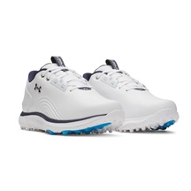 Under Armour Drive Fade 2 Spikeless Herren Golfschuhe, white/metallic silver