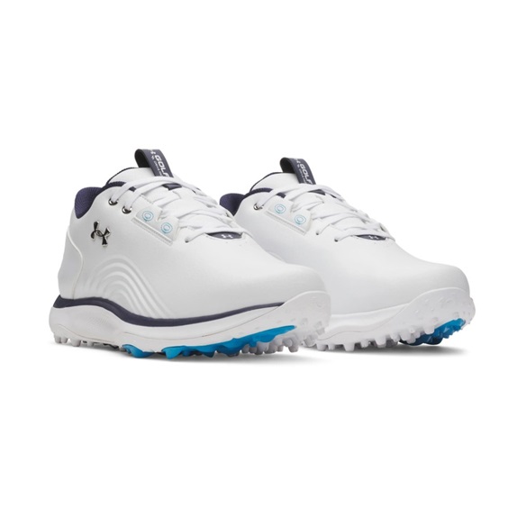 Under Armour Drive Fade 2 Spikeless Herren Golfschuhe, white/metallic silver