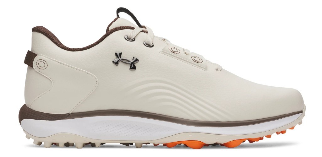 Under Armour Drive Fade 2 Spikeless Herren Golfschuhe, stone/metallic silver