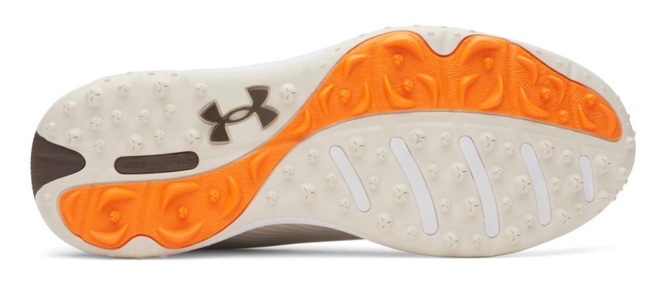 Under Armour Drive Fade 2 Spikeless Herren Golfschuhe, stone/metallic silver