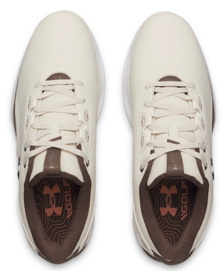 Under Armour Drive Fade 2 Spikeless Herren Golfschuhe, stone/metallic silver