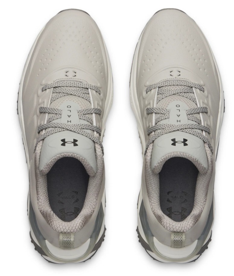 Under Armour Drive Halo Tour Spikeless Herren Golfschuhe, titanium/summit white/clay green