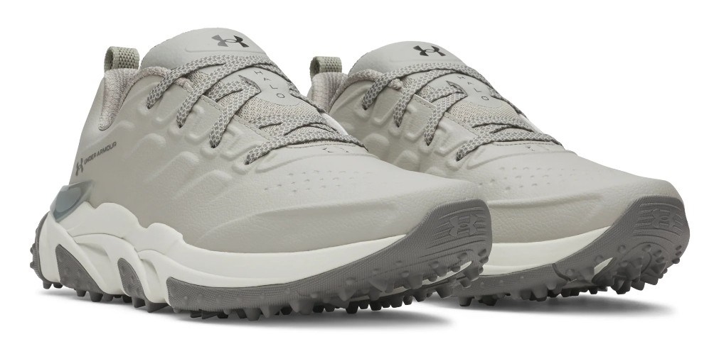 Under Armour Drive Halo Tour Spikeless Herren Golfschuhe, titanium/summit white/clay green