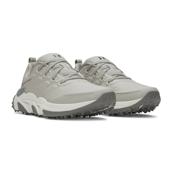 Under Armour Drive Halo Tour Spikeless Herren Golfschuhe, titanium/summit white/clay green