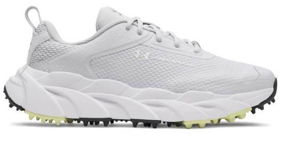 Under Armour Halo Tour Hybrid Spikeless Damen Golfschuhe, halo gray/white/metallic silver