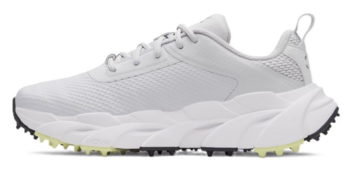 Under Armour Halo Tour Hybrid Spikeless Damen Golfschuhe, halo gray/white/metallic silver