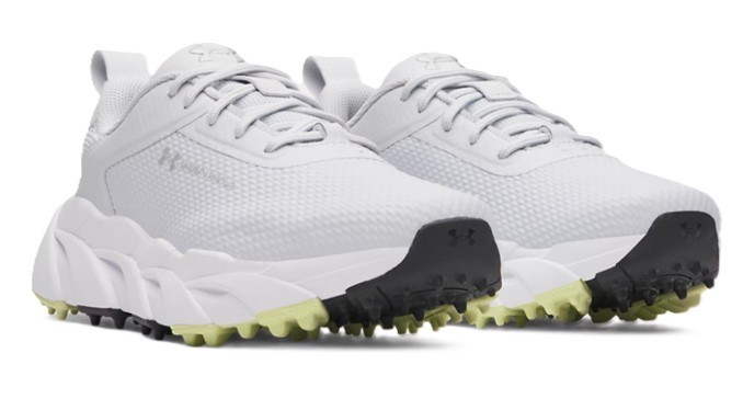Under Armour Halo Tour Hybrid Spikeless Damen Golfschuhe, halo gray/white/metallic silver