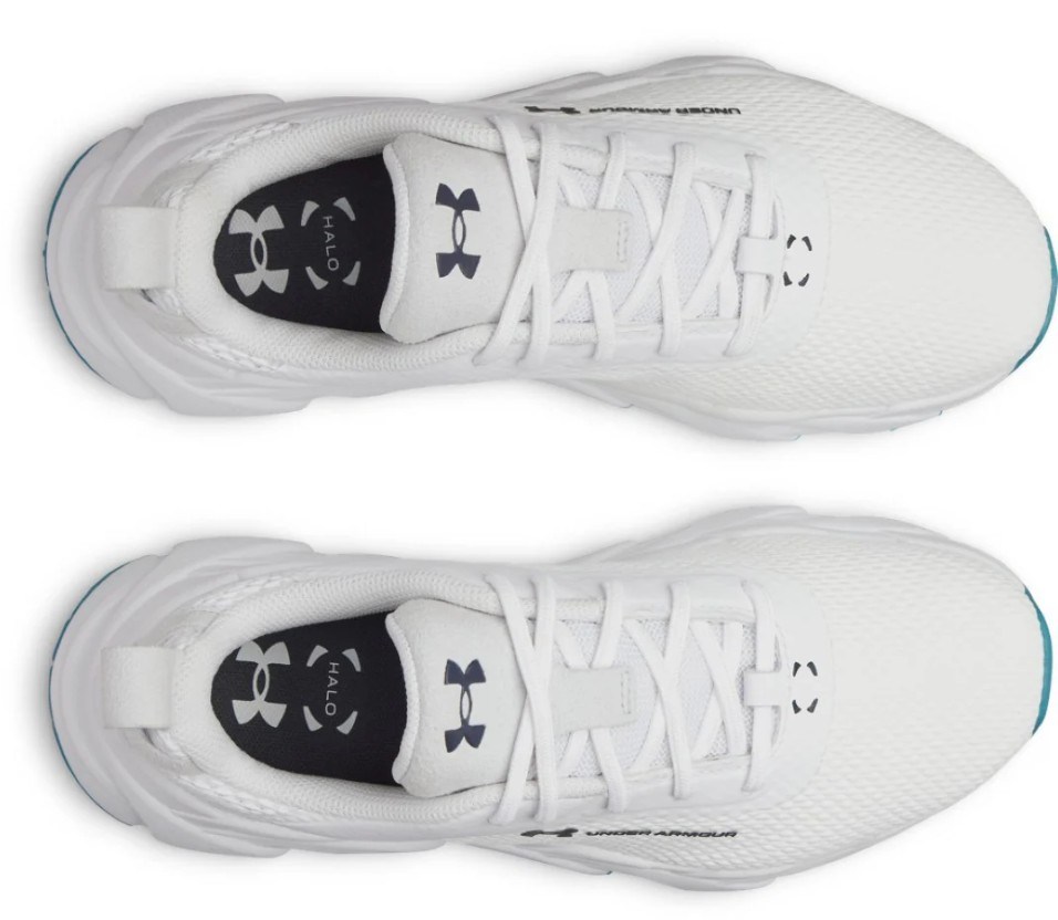 Under Armour Halo Tour Hybrid Spikeless Damen Golfschuhe, white/midnight navy