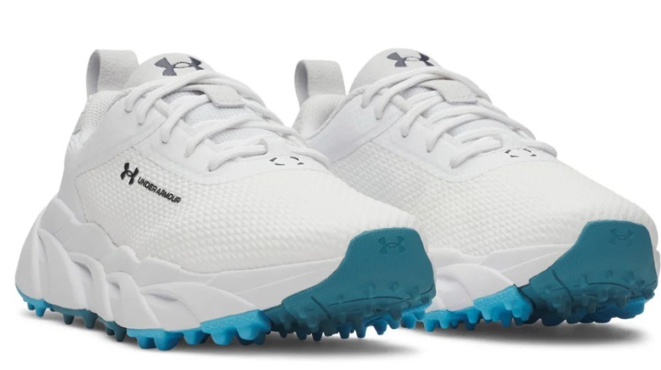 Under Armour Halo Tour Hybrid Spikeless Damen Golfschuhe, white/midnight navy