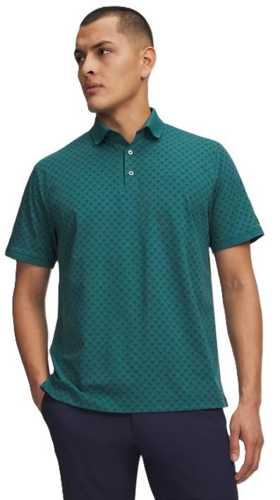 Under Armour ArmourDry Print Rib Herren Poloshirt, grün