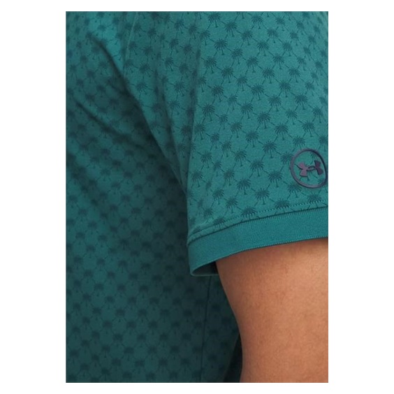 Under Armour ArmourDry Print Rib Herren Poloshirt, grün