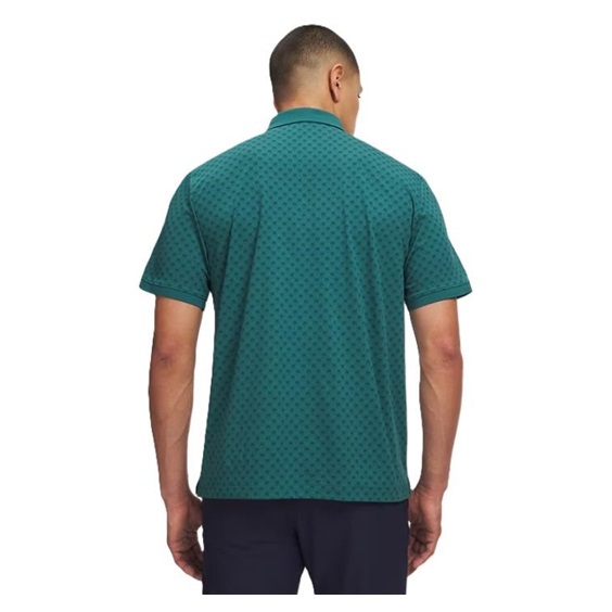 Under Armour ArmourDry Print Rib Herren Poloshirt, grün