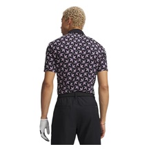 Under Armour ArmourDry Printed Herren Poloshirt, schwarz/posh rosa/weiss