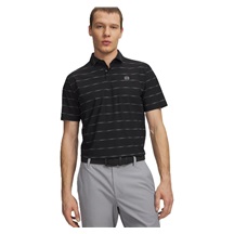 Under Armour Drive Chill Printed Herren Poloshirt, schwarz/castlerock/halo grau