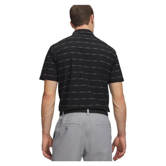 Under Armour Drive Chill Printed Herren Poloshirt, schwarz/castlerock/halo grau
